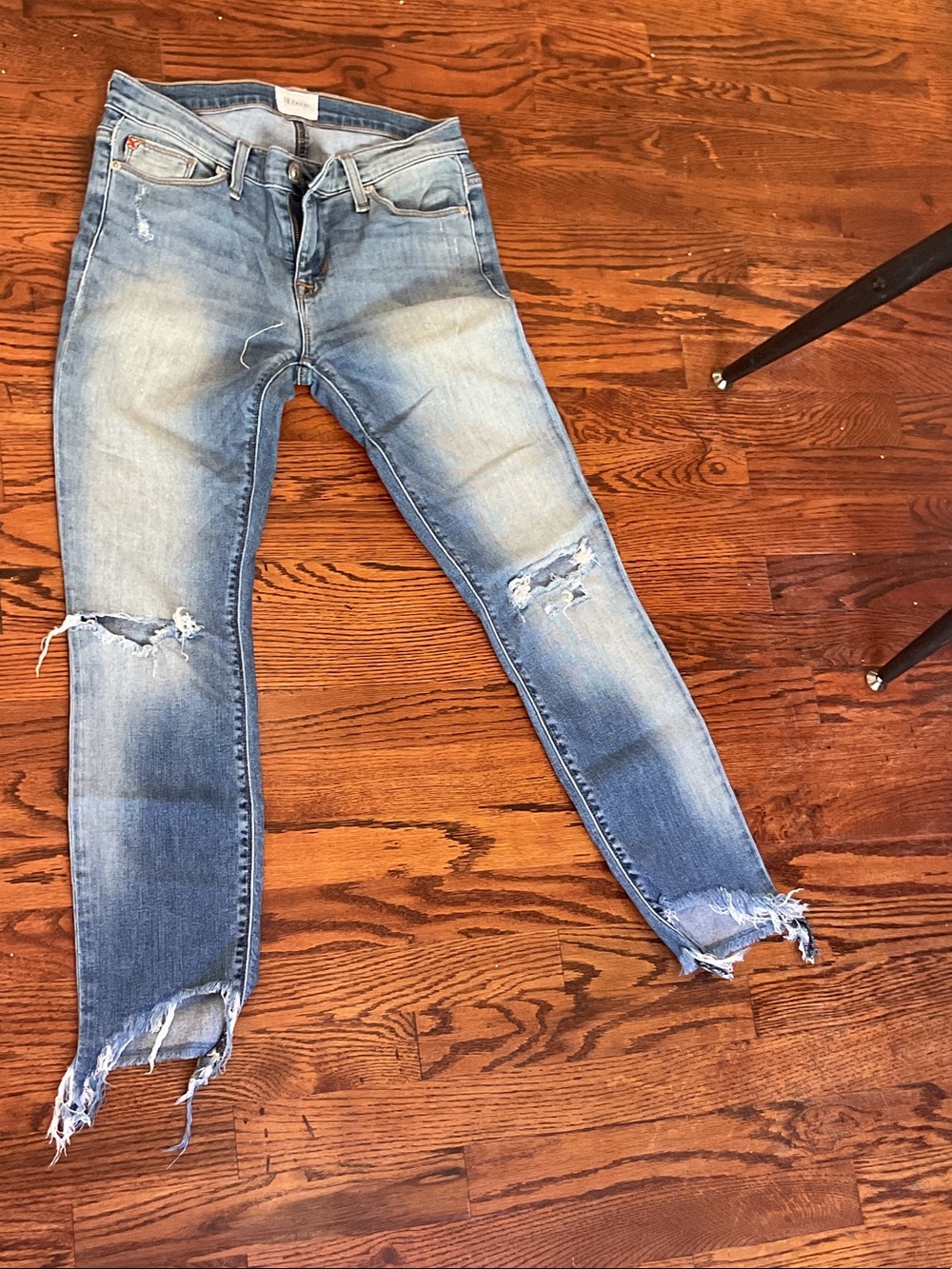 Hudson Jeans Light Blue Distressed Skinny Jeans